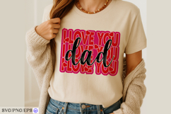 I Love You Dad Father's Day SVG Design Product Image 4