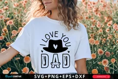 I Love You Dad SVG, Father's Day SVG Design Product Image 1