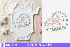 Baby &amp; Kids Tomato Funny SVG PNG Design Product Image 1