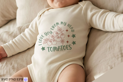 Baby &amp; Kids Tomato Funny SVG PNG Design Product Image 2