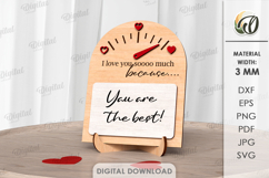 I Love You Message Boards Bundle Lasercut. Stand Decor SVG Product Image 7