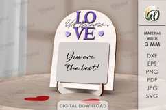 I Love You Message Boards Bundle Lasercut. Stand Decor SVG Product Image 8