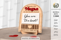 I Love You Message Boards Bundle Lasercut. Stand Decor SVG Product Image 12