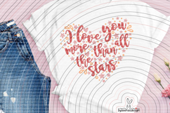I love you more than all the stars Cutting file SVG DXF Product Image 2