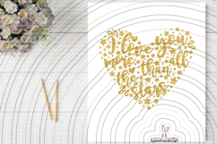 I love you more than all the stars Cutting file SVG DXF Product Image 4
