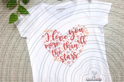 I love you more than all the stars Cutting file SVG DXF Product Image 5