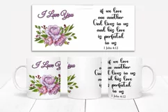 I Love You Valentines Mug Wrap Sublimation 11 oz and 15 oz Product Image 2