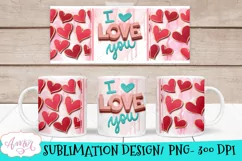 Valentines design for 11oiz mug sublimation