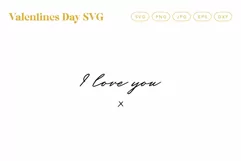 I love you SVG Beautiful Handwritten Valentines SVG on mug