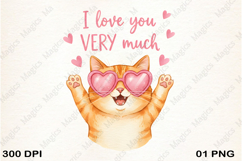 I Love You Very Much Clipart PNG Product Image 1