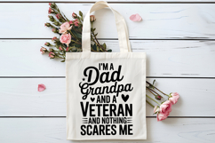 I&#039;m a Dad Grandpa and a Veteran and Nothing Scares SVG Product Image 4