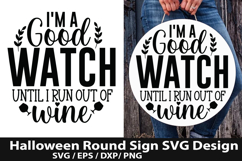 Halloween Round Sign SVG Design -Little Miss Bootiful Product Image 3
