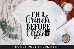 Christmas Coffee SVG Design - Christmas T-Shirt Design Product Image 2