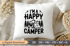 I&#039;m A Happy Camper SVG File | Camping SVG | Outdoor Designs Product Image 4