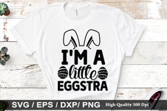 I&#039;m a little eggstra SVG - Easter Dog Design Product Image 1