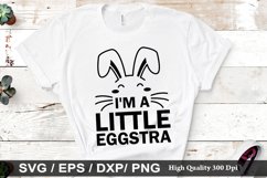 I&#039;m a little eggstra SVG - Easter Dog Design Product Image 1