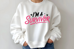 I&#039;m A Survivor SVG | Breast Cancer Awareness SVG Product Image 2