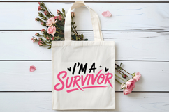 I&#039;m A Survivor SVG | Breast Cancer Awareness SVG Product Image 4