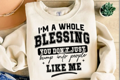 I'm A Whole Blessing Svg Design Product Image 3