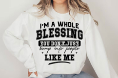I'm A Whole Blessing Svg Design Product Image 4