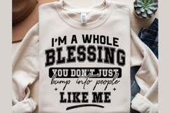 I'm A Whole Blessing Svg Design Product Image 2