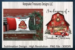 I'm Dreaming Of A Farmhouse Christmas Sublimation PNG Design Product Image 2