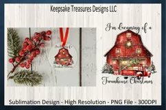 I'm Dreaming Of A Farmhouse Christmas Sublimation PNG Design Product Image 5