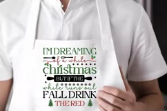 I'm Dreaming Of A White SVG ,Christmas Apron SVG Design Product Image 2