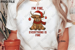 I'm Fine Everything is Fine Christmas PNG Product Image 2