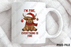 I'm Fine Everything is Fine Christmas PNG Product Image 4