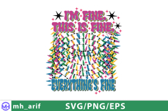 I’m Fine. This Is Fine Humor for Stress, Coffee, and Chaos Product Image 4
