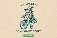 Funny Frog Wizard SVG for Sarcastic Shirts - Relatable Frog Product Image 1