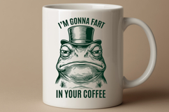 Funny Frog Fart In Your Coffee SVG Sarcastic Toad PNG Product Image 2