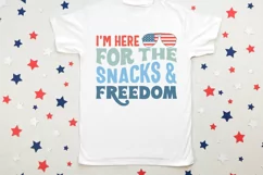 I'm Here For The Snacks SVG, 4th Of July SVG Design Product Image 3