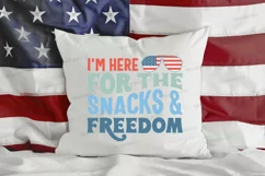 I'm Here For The Snacks SVG, 4th Of July SVG Design Product Image 2