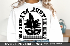 I m Just Here For The Beads - Mardi Gras SVG Design Product Image 1