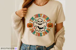 I'm Just Here for the Boos Halloween SVG PNG T-shirt Design Product Image 3