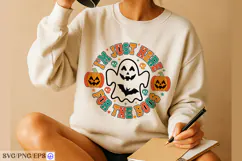 I'm Just Here for the Boos Halloween SVG PNG T-shirt Design Product Image 4