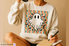 I'm Just Here for the Boos Halloween SVG PNG T-shirt Design Product Image 4
