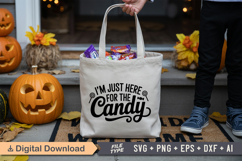 I&#039;m Just Here For The Candy SVG File | Spooky Halloween SVG Product Image 4