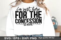 I'm Just Here for the Concession - Baseball SVG Design Product Image 1