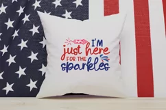 I'm Just Here For The Sparkles SVG, 4th Of July SVG Design Product Image 3