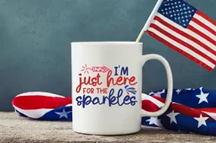 I'm Just Here For The Sparkles SVG, 4th Of July SVG Design Product Image 2