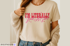 I'm Literally Just A Girl Sassy Girl Quote SVG PNG Product Image 2