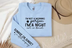 I'm Not A Morning Person Sleeve SVG, Funny SVG Design Product Image 3