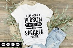 I’m not a person you can put on - Funny SVG Design Product Image 1