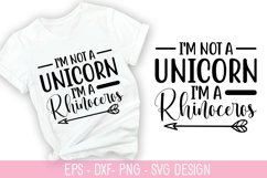 I'm not a unicorn, I'm a SVG - Sarcastic Quotes Design Product Image 1