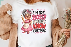 I'm Not Bossy I Just Know Everything Funny Grandma PNG Product Image 2