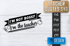 Teacher Quotes SVG | Teacher Design | School Quotes SVG v.2 Product Image 1