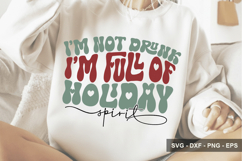 I’m Not Drunk I’m Full Of Holiday Spirit - Christmas Design Product Image 1